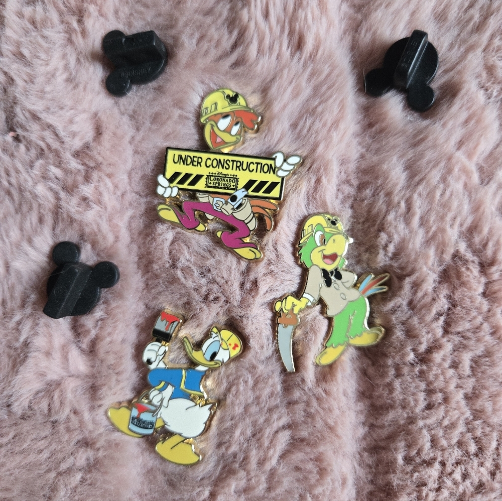 Coranado Springs Under Construction Enamel Pin Set
